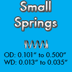 small spring sizes