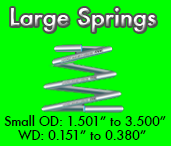 large cone spring sizes
