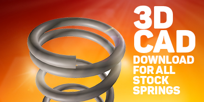 Stock Spring Catalog Compression 3D CAD Download for all stock springs